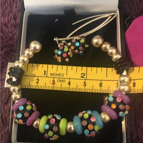 Vintage Sterling Silver Bracelet & Earring Set - Picture 12 of 12